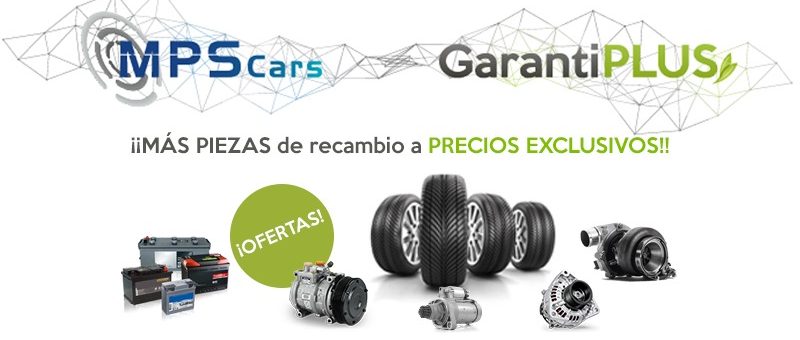 GarantiPLUS y MPS Cars traen los mejores precios en recambios de coche